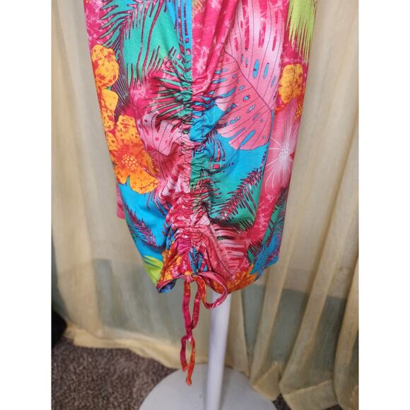 High Fifth Womens Floral Tropical Top Size 1X - Picture 3 of 6